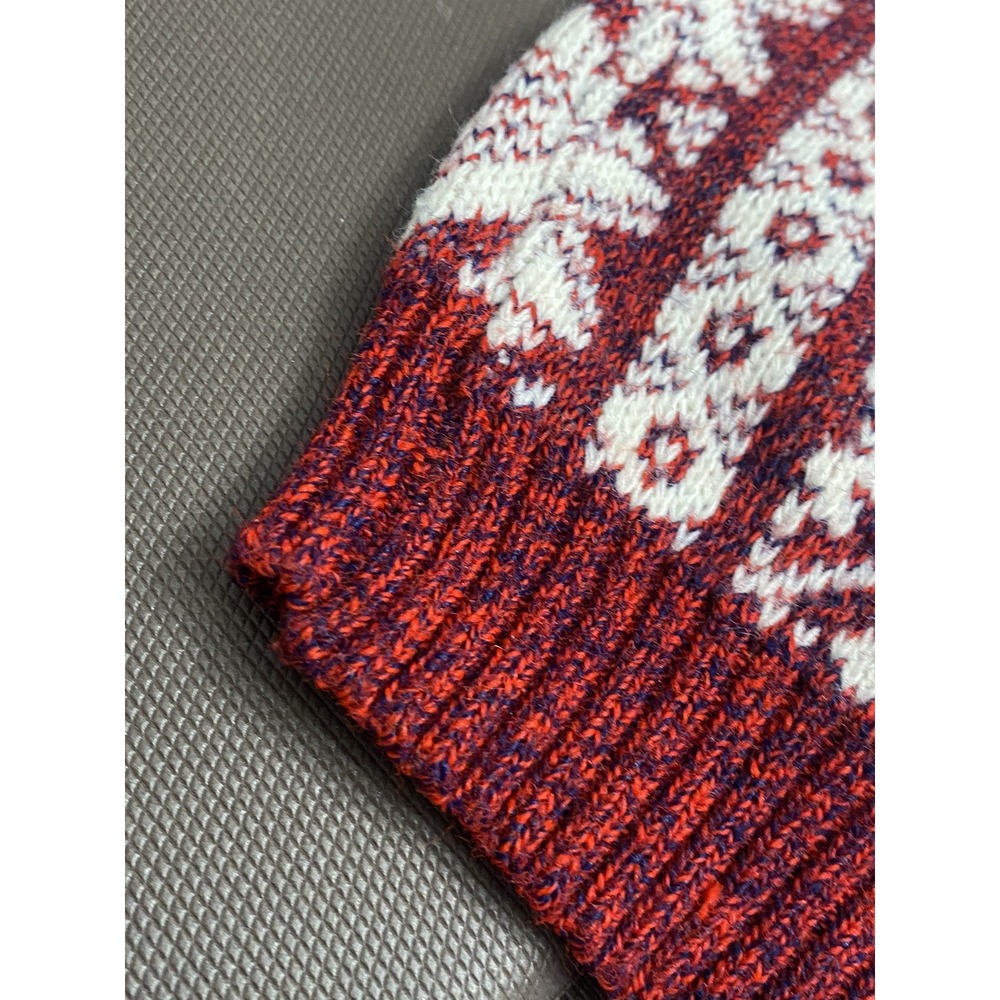 LE TIGRE Sweater Pullover Crew Neck Nordic‎ Holiday Acrylic USA XXL AOP Vintage - Picture 5 of 7